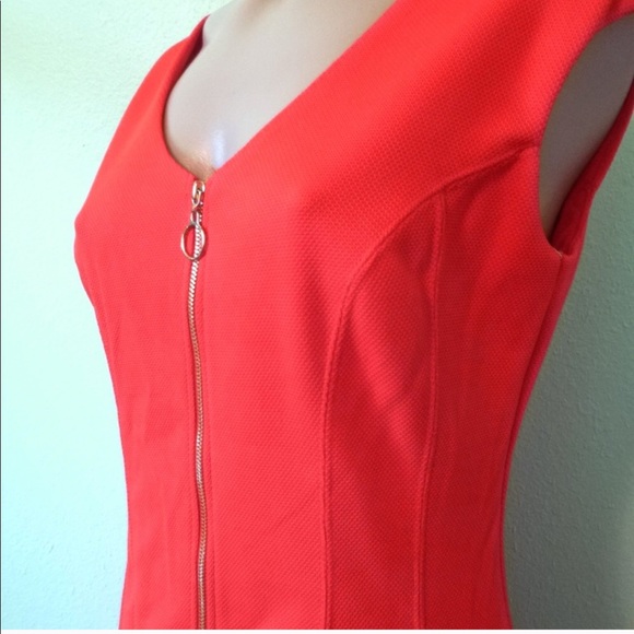 INC Red Zip Up Fit & Flare Dress Women’s Size S - Picture 6 of 7